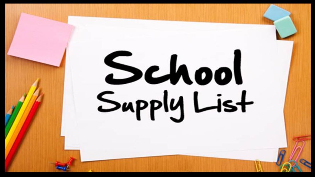 School Supply List 20212022